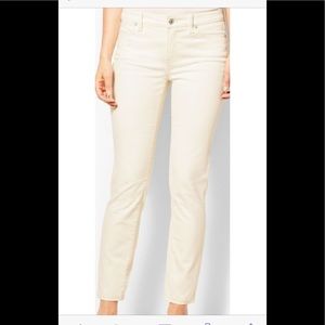 Talbots off-white jeans, size 12. Slim ankle